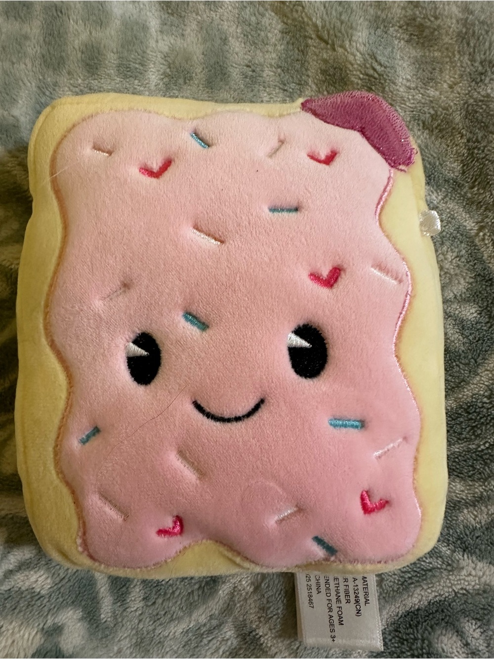 Plush Pink Frosted Pastry Kids Pillow